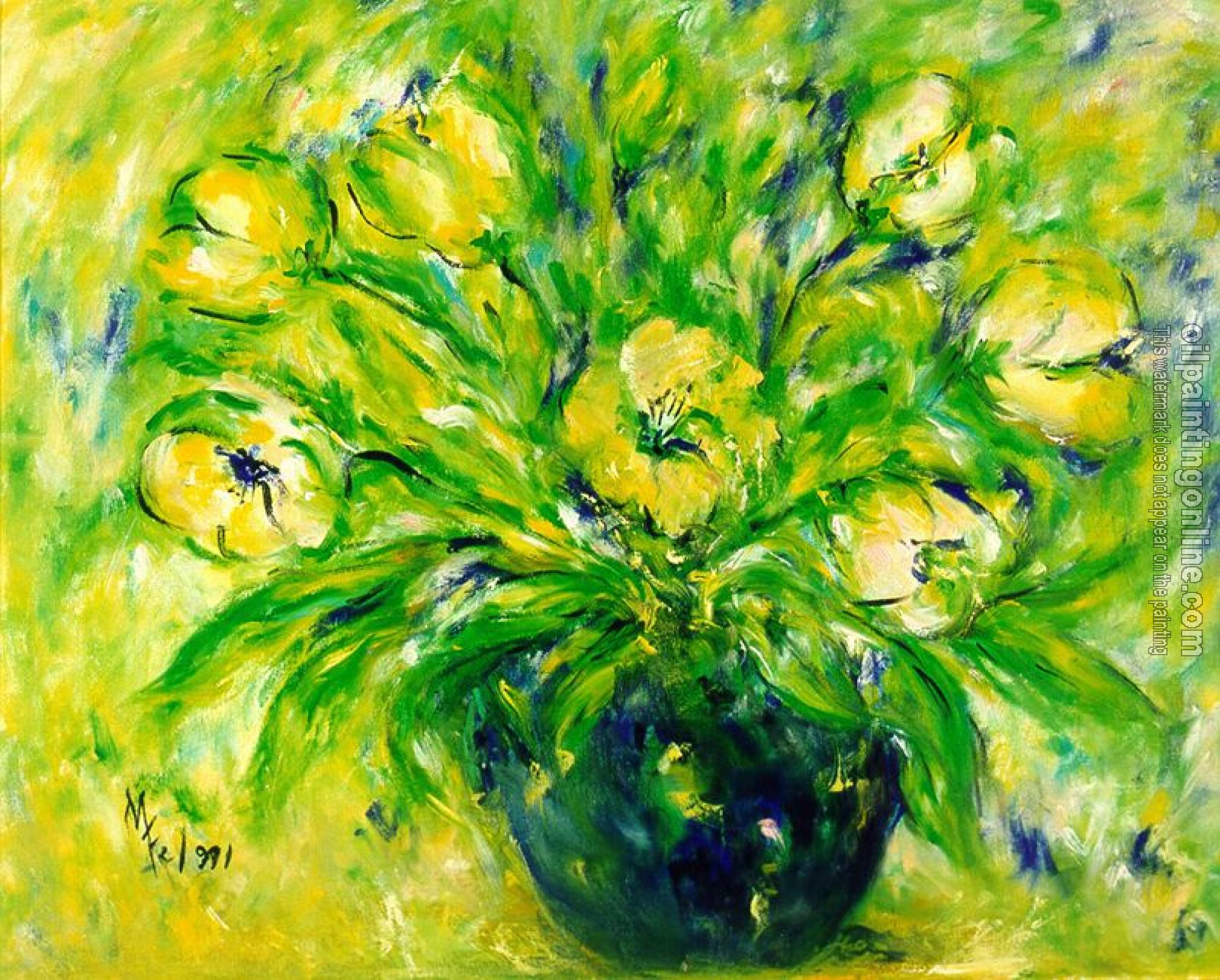 Mari Fe Romero Campo - Jarron Con Tulipanes